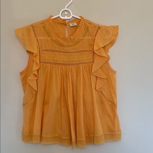 NWOT Sunday Best marigold blouse